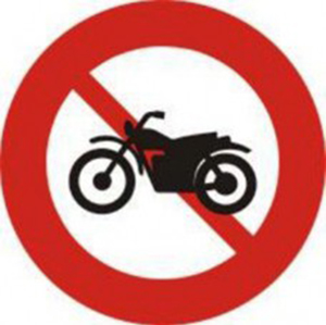 Biển báo 111a - Cấm xe gắn máy