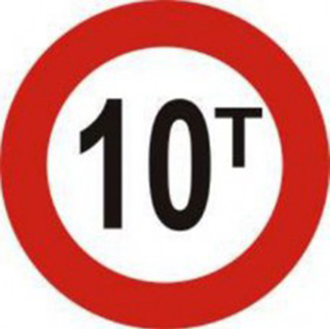 Biển báo 115 - Hạn chế trọng lượng xe