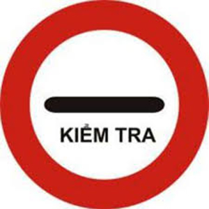 Biển báo 129 - Kiểm tra