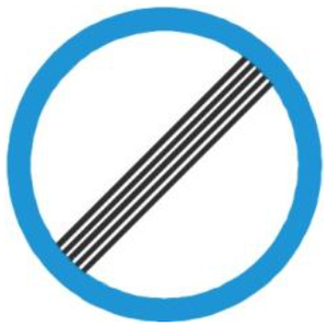 Biển báo 135 - Hết tất cả các lệnh cấm