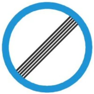Biển báo 135 - Hết tất cả các lệnh cấm