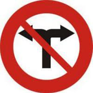 Biển báo 137 - Cấm rẽ trái và rẽ phải