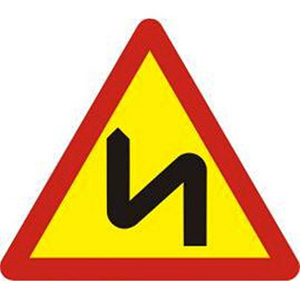 Biển báo 202 - Nhiều chỗ ngoặt nguy hiểm liên tiếp