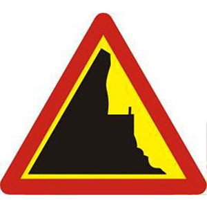 Biển báo 223a - Vách núi nguy hiểm