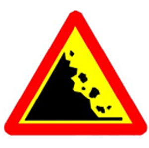 Biển báo 228a - Đá lở