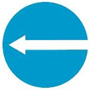 Biển báo 301c - Hướng đi phải theo