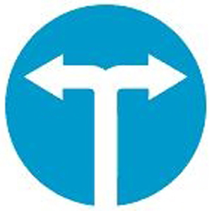 Biển báo 301h - Hướng đi phải theo