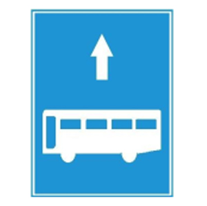 Biển báo 412 - Làn đường dành cho ôtô khách