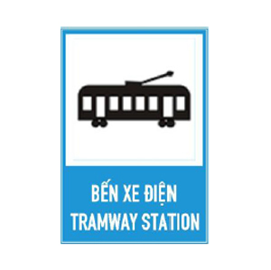 Biển báo 435 - Bến xe điện