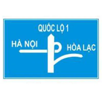 Biển báo 447 - Biển số I.447a “Biển báo cầu vượt liên thông”