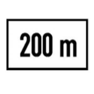 Biển báo 502 - Khoảng cách đến đối tượng báo hiệu